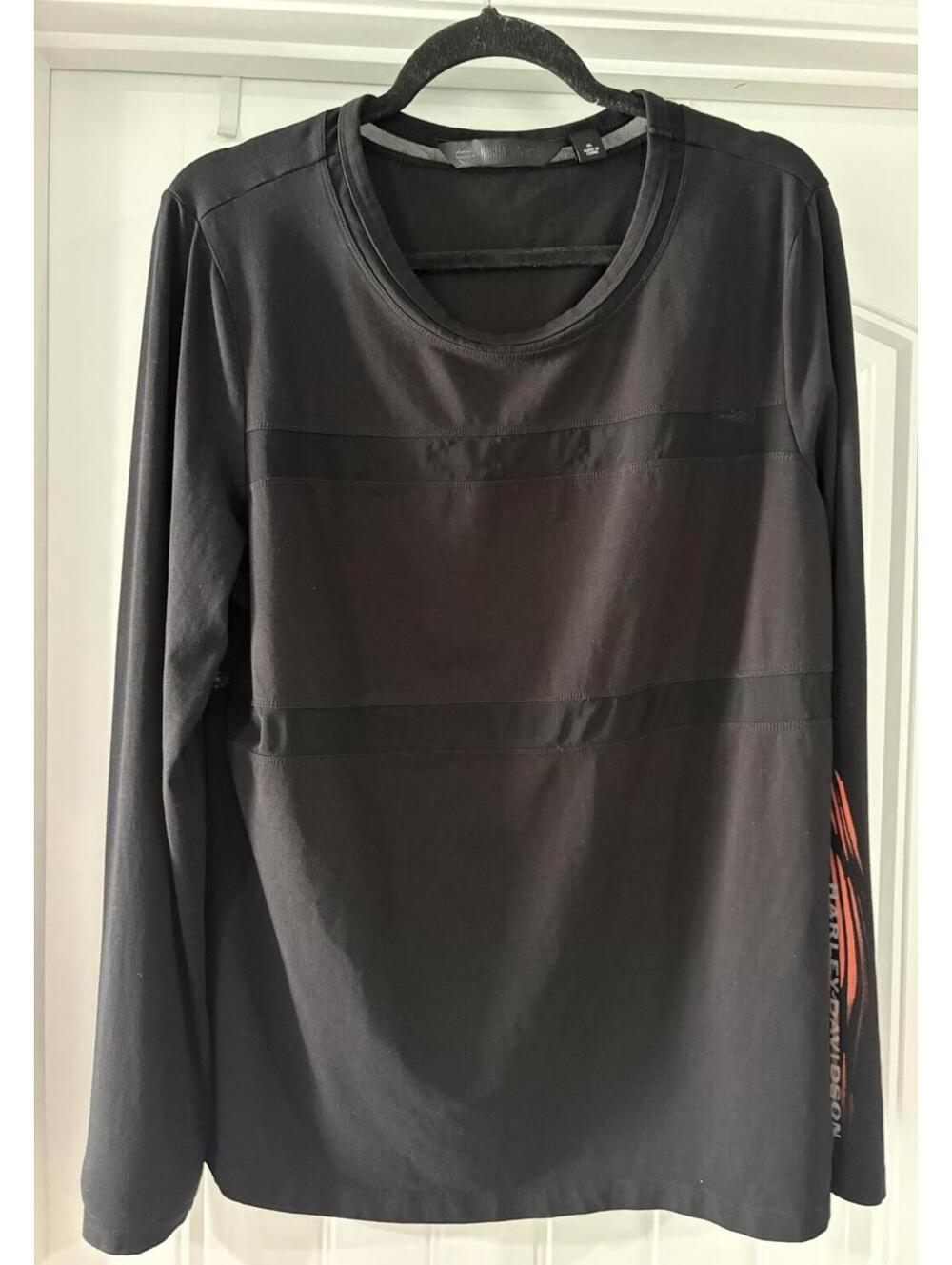 Harley Davidson Women’s XL Long Sleeve Tshirt Mesh Cotton Logo